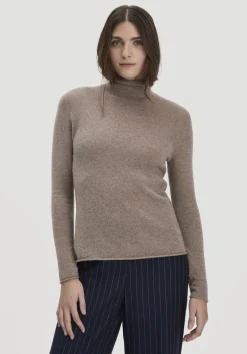 hessnatur FTC × Rollkragen Pullover Regular aus reinem Cashmere von camel Sale