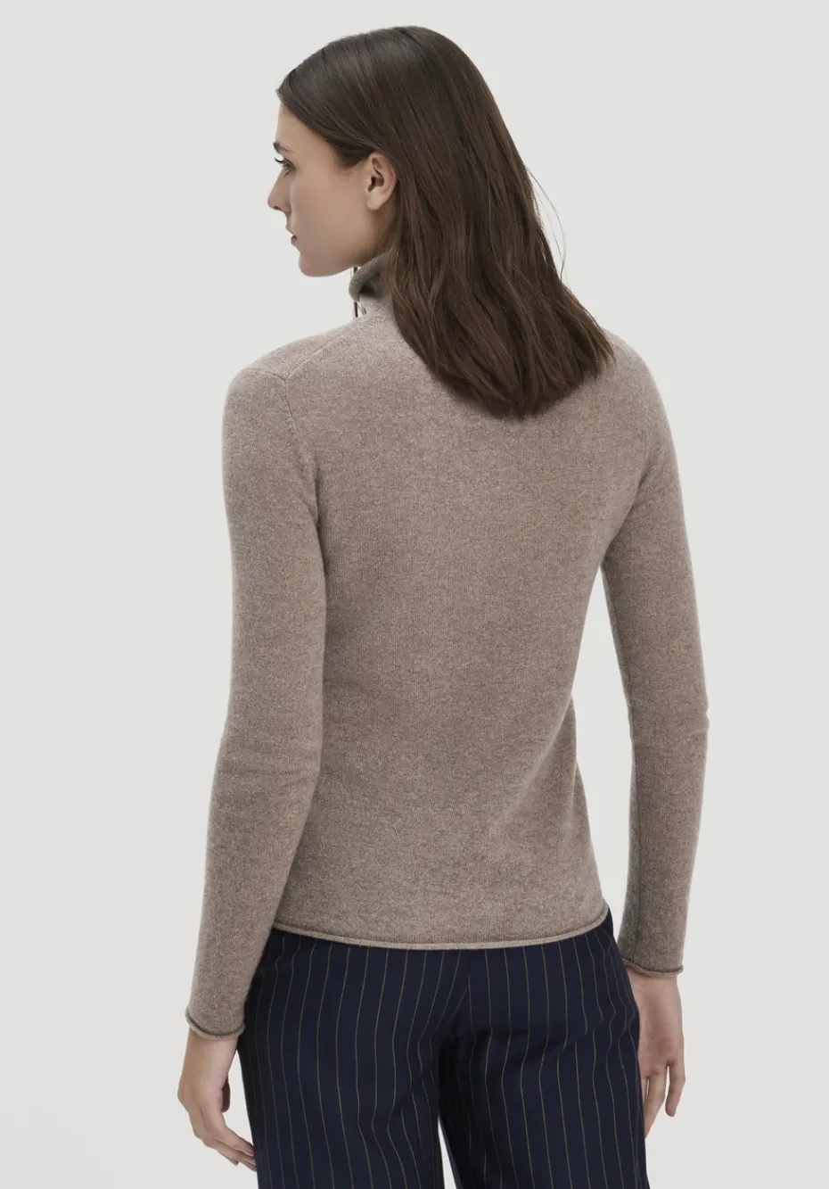 hessnatur FTC × Rollkragen Pullover Regular aus reinem Cashmere von camel Sale