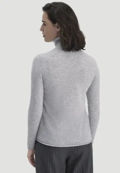 hessnatur FTC × Rollkragen Pullover Regular aus reinem Cashmere von hellgrau Discount