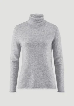 hessnatur FTC × Rollkragen Pullover Regular aus reinem Cashmere von hellgrau Discount