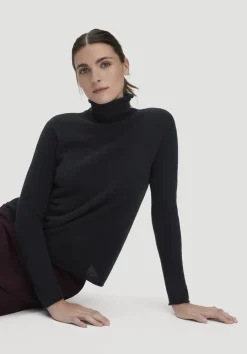 hessnatur FTC × Rollkragen Pullover Regular aus reinem Cashmere von schwarz Best