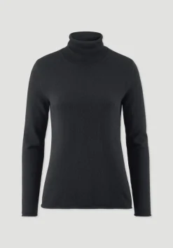 hessnatur FTC × Rollkragen Pullover Regular aus reinem Cashmere von schwarz Best