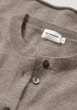 hessnatur FTC × Strick Jacke Regular aus reinem Cashmere von camel
