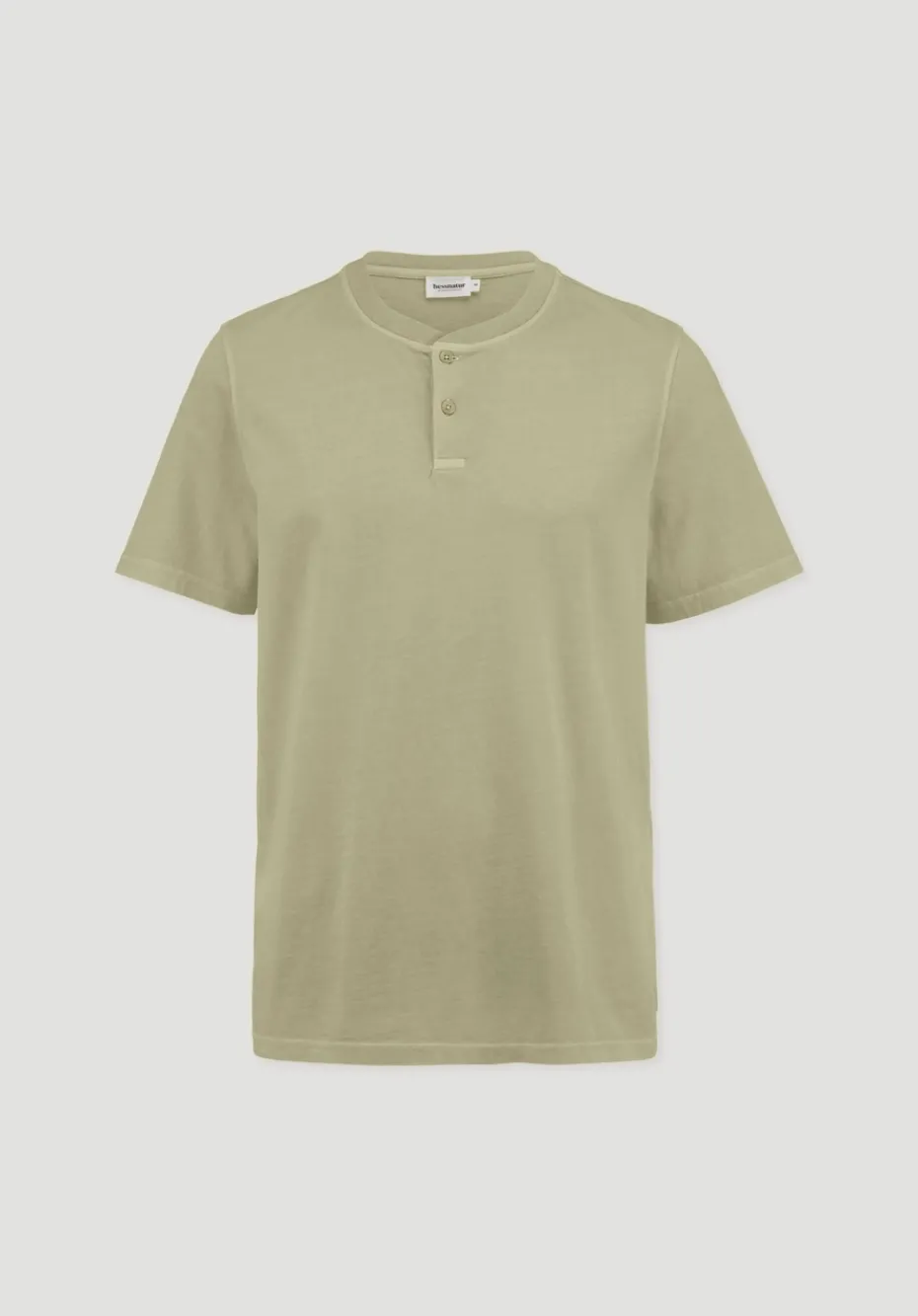 hessnatur Heavy Jersey Henley Shirt Relaxed aus reiner Bio-Baumwolle von pastellmoos Online