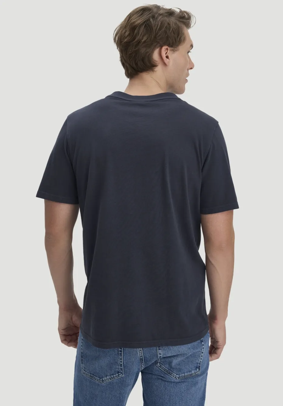 hessnatur Heavy Jersey Henley Shirt Relaxed aus reiner Bio-Baumwolle von marine Outlet