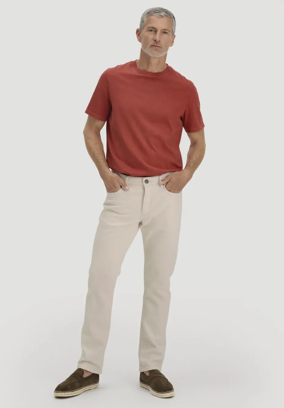 hessnatur Heavy Jersey Shirt Relaxed aus reiner Bio-Baumwolle von terrakotta Hot