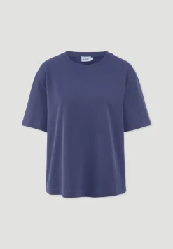 hessnatur Heavy Jersey T-Shirt Oversize aus reiner Bio-Baumwolle von irisblau Hot