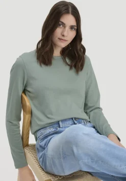hessnatur Heavy Shirt Relaxed aus reiner Bio-Baumwolle von mattgrün