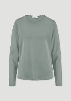 hessnatur Heavy Shirt Relaxed aus reiner Bio-Baumwolle von mattgrün