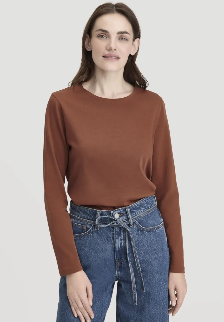 hessnatur Heavy Shirt Relaxed aus reiner Bio-Baumwolle von rost Outlet