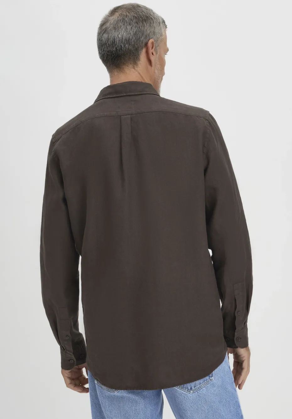 hessnatur Hemd Regular aus reinem Leinen von Sale