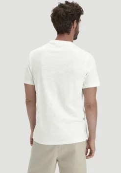 hessnatur Henley T-Shirt Regular aus Leinen und Bio-Baumwolle von naturweiss Sale