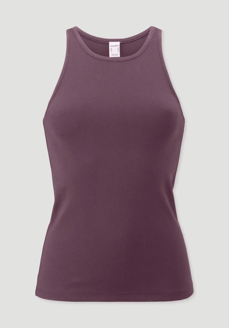 hessnatur High-Neck Ribtop SOFT RIB aus Bio-Baumwolle von brombeere