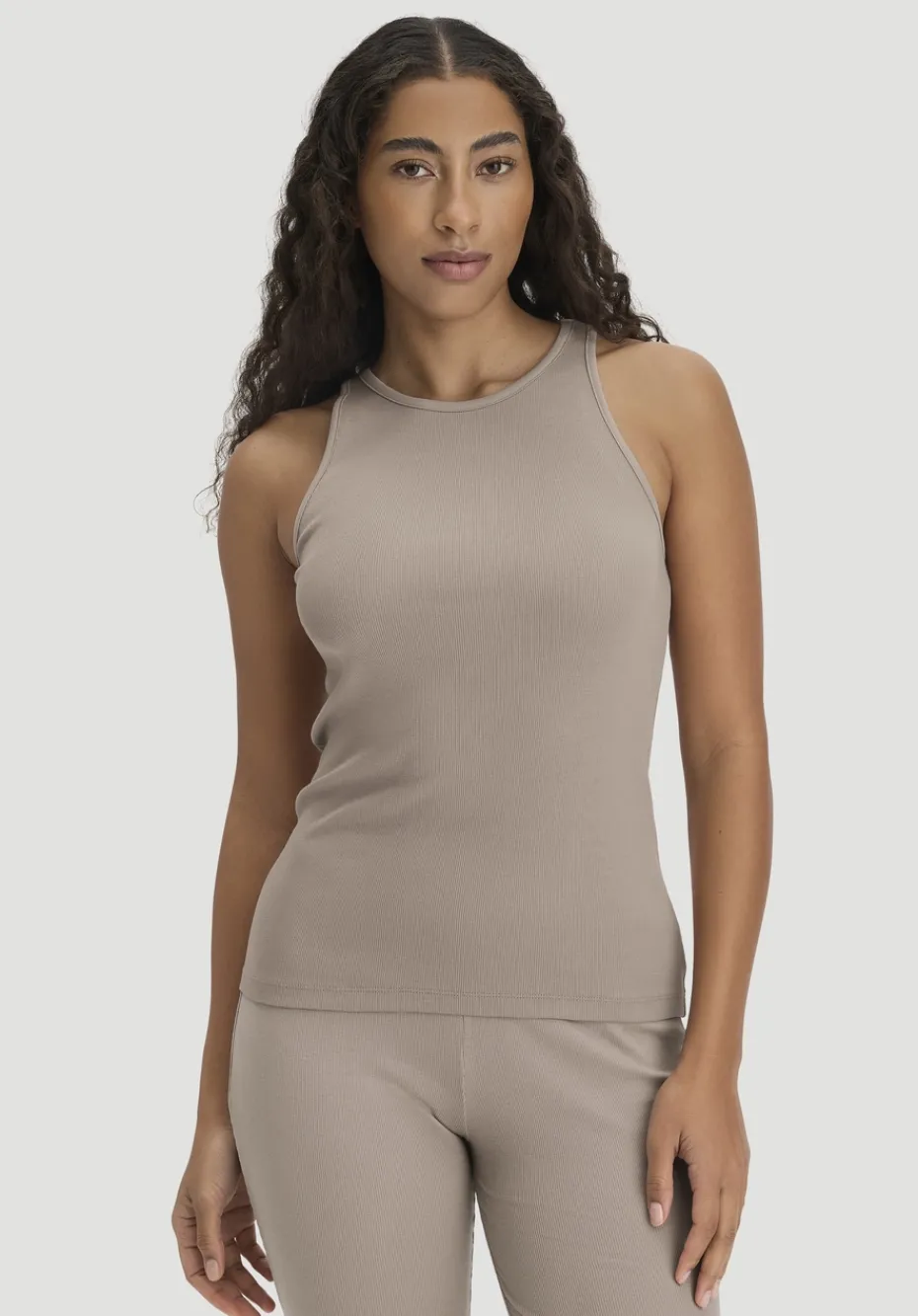 hessnatur High-Neck Ribtop SOFT RIB aus Bio-Baumwolle von mandelbraun Discount