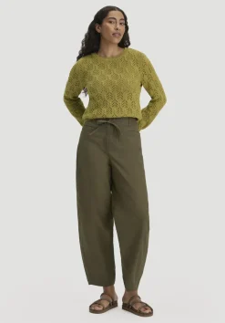hessnatur Hose Barrel Leg aus Bio-Baumwolle von goldoliv Outlet