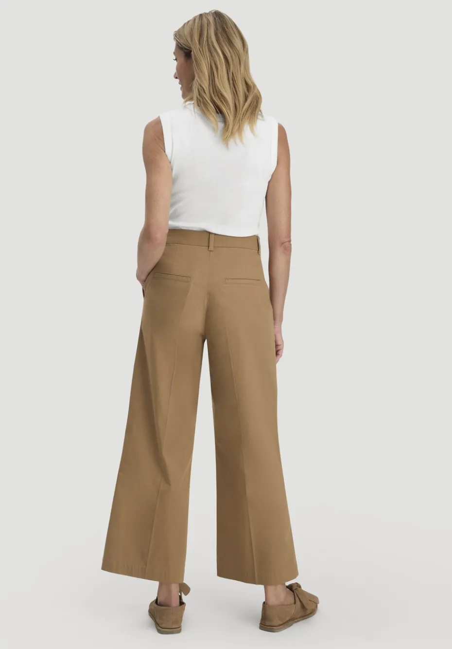 hessnatur Hose Culotte Regular aus Bio-Baumwolle von camelbraun Discount