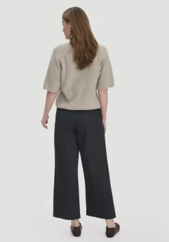 hessnatur Hose Culotte Regular aus Bio-Baumwolle von schwarz Best