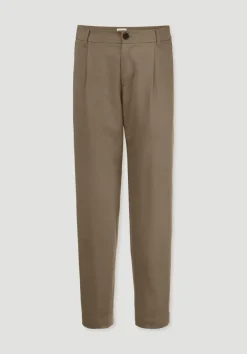hessnatur Hose RON Relaxed aus Bio-Baumwolle mit Leinen von camel Hot