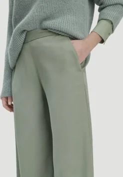 hessnatur Hose Wide Leg aus TENCEL™ Lyocell von mattgrün Best