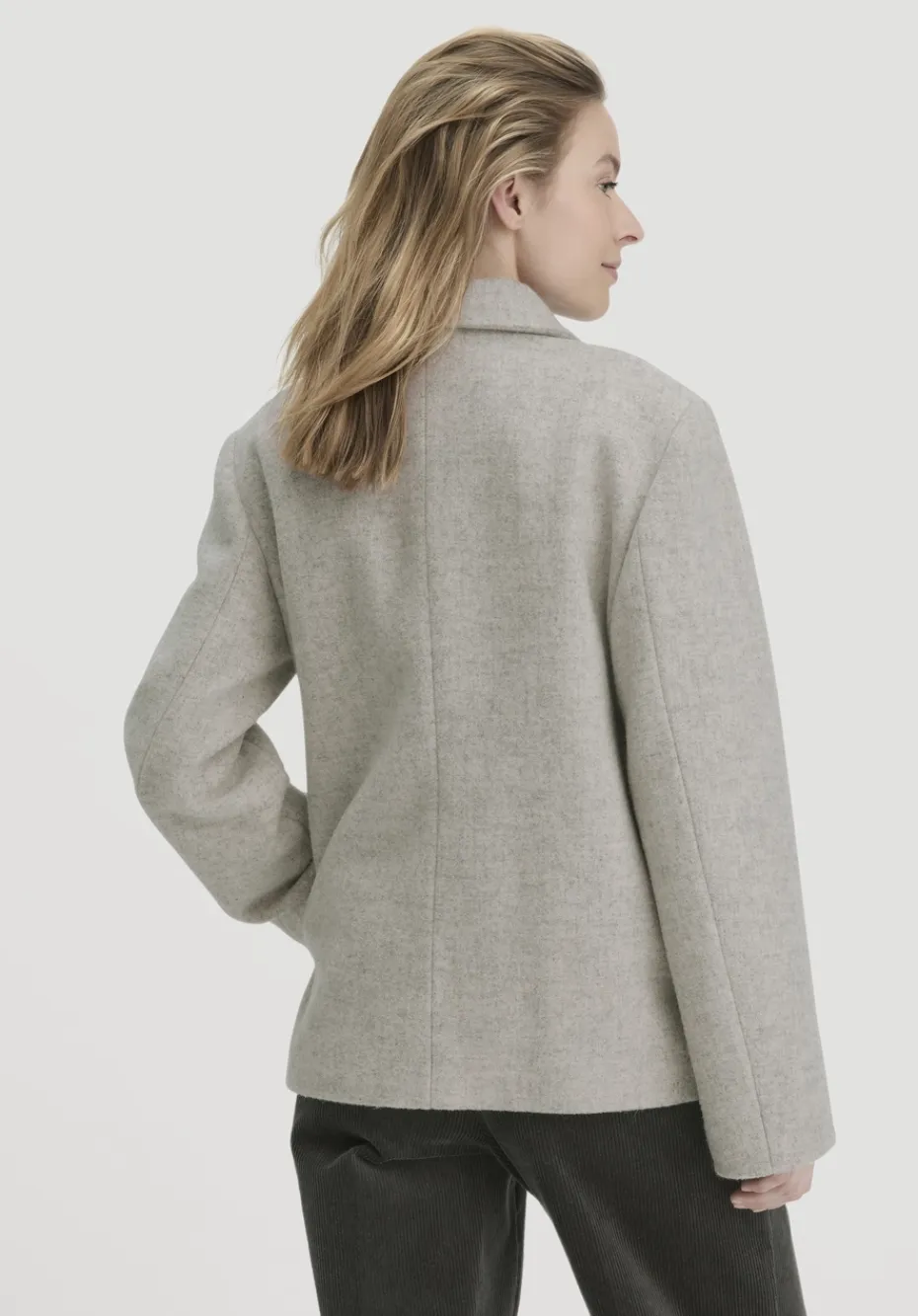 hessnatur Jacke Deichschaf Regular aus regionaler Schurwolle von naturgrau Outlet