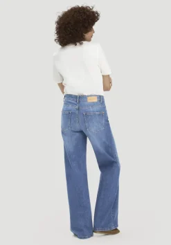 hessnatur Jeans ALVA Wide Leg aus Bio-Denim von dark blue Outlet