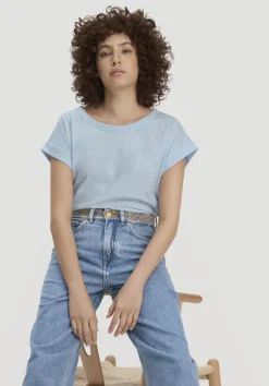 hessnatur Jeans ALVA Wide Leg Embroidery aus Bio-Baumwolle mit TENCEL™ Lyocell von light blue Clearance