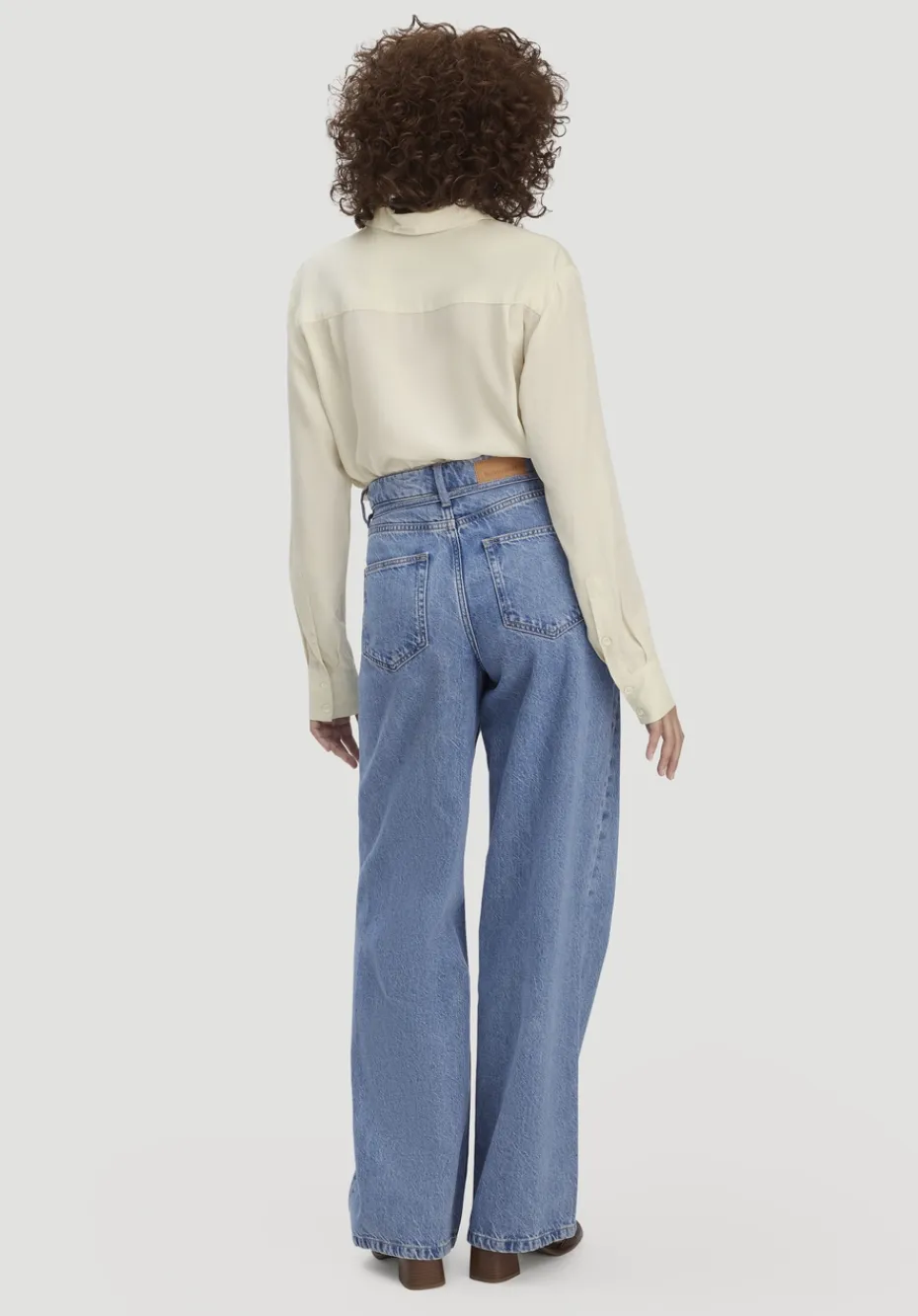 hessnatur Jeans ALVA Wide Leg Soft aus Bio-Baumwolle mit TENCEL™ Lyocell von light blue Online
