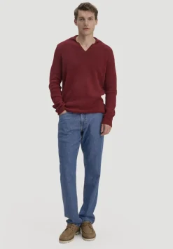 hessnatur Jeans BEN Regular Straight aus Bio-Denim mit TENCEL™ Lyocell und Leinen von medium blue