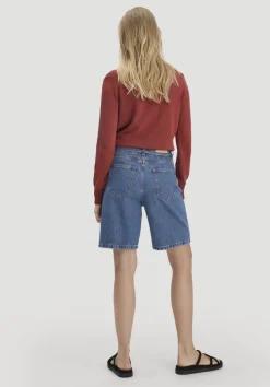 hessnatur Jeans Bermuda aus Bio-Baumwolle mit TENCEL™ Lyocell von dark blue