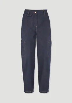 hessnatur Jeans Cargo Barrel Leg aus reinem Bio-Denim von pure blue Clearance