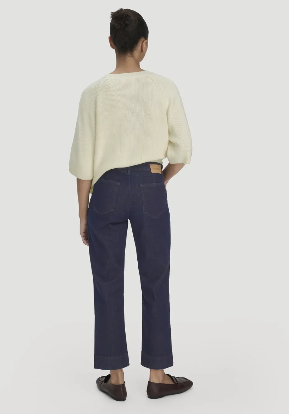hessnatur Jeans ELENY Culotte Straight Leg BETTER RECYCLED aus Bio-Denim von pure blue Best