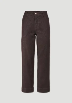 hessnatur Jeans ELENY Culotte straight Leg aus reinem Bio-Denim von brown Clearance