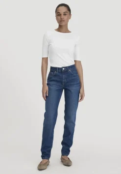 hessnatur Jeans HANNA Mom High Rise aus reinem Bio-Denim von dark blue Clearance