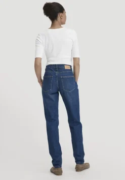 hessnatur Jeans HANNA Mom High Rise aus reinem Bio-Denim von dark blue Clearance