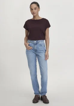 hessnatur Jeans HANNA Mom High Rise aus reinem Bio-Denim von medium blue