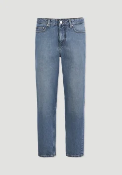 hessnatur Jeans MADS Relaxed Tapered aus reinem Bio-Denim von greenish blue Hot