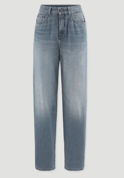 hessnatur Jeans NIVA Tapered Leg aus reiner Bio-Baumwolle von greenish blue Online