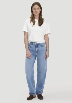 hessnatur Jeans NIVA Tapered Leg aus reiner Bio-Baumwolle von medium blue