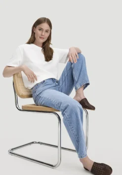 hessnatur Jeans NIVA Tapered Leg aus reiner Bio-Baumwolle von medium blue