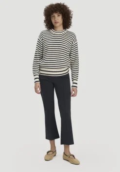 hessnatur Jersey Hose Culotte Slim Leg aus Bio-Baumwolle von schwarz