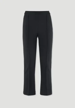 hessnatur Jersey Hose Culotte Slim Leg aus Bio-Baumwolle von schwarz