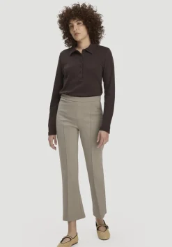 hessnatur Jersey Hose Culotte Slim Leg aus Bio-Baumwolle von beige Clearance