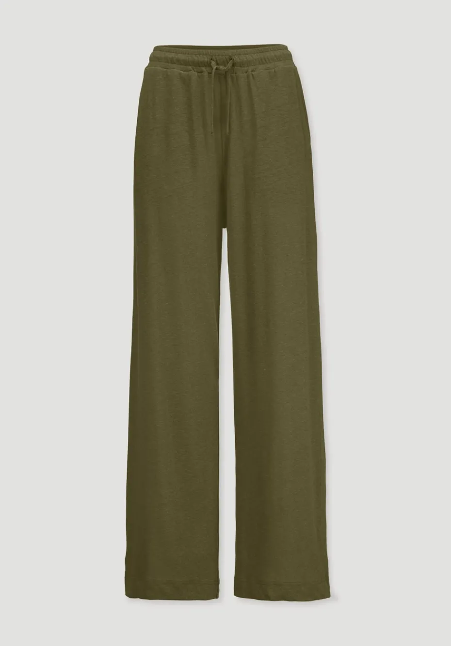 hessnatur Jersey Hose Wide Leg Relaxed aus Leinen und Bio-Baumwolle von goldoliv Sale