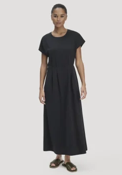 hessnatur Jersey Kleid Knöchellang Relaxed aus reiner Bio-Baumwolle von schwarz Online