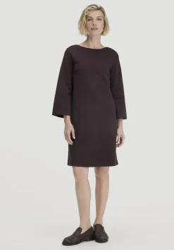 hessnatur Jersey Kleid Mini Regular aus Bio-Baumwolle von schwarzbeere Best