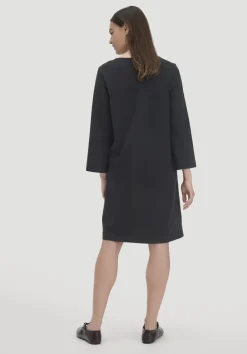 hessnatur Jersey Kleid Mini Regular aus Bio-Baumwolle von schwarz Discount
