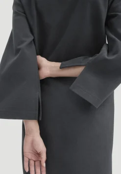hessnatur Jersey Kleid Mini Regular aus Bio-Baumwolle von schwarz Discount