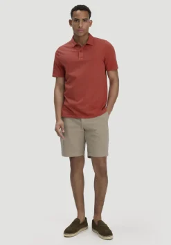 hessnatur Jersey Polo Regular aus reiner Bio-Baumwolle von terrakotta Online