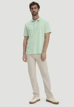 hessnatur Jersey Polo Regular aus reiner Bio-Baumwolle von pastellmint Sale