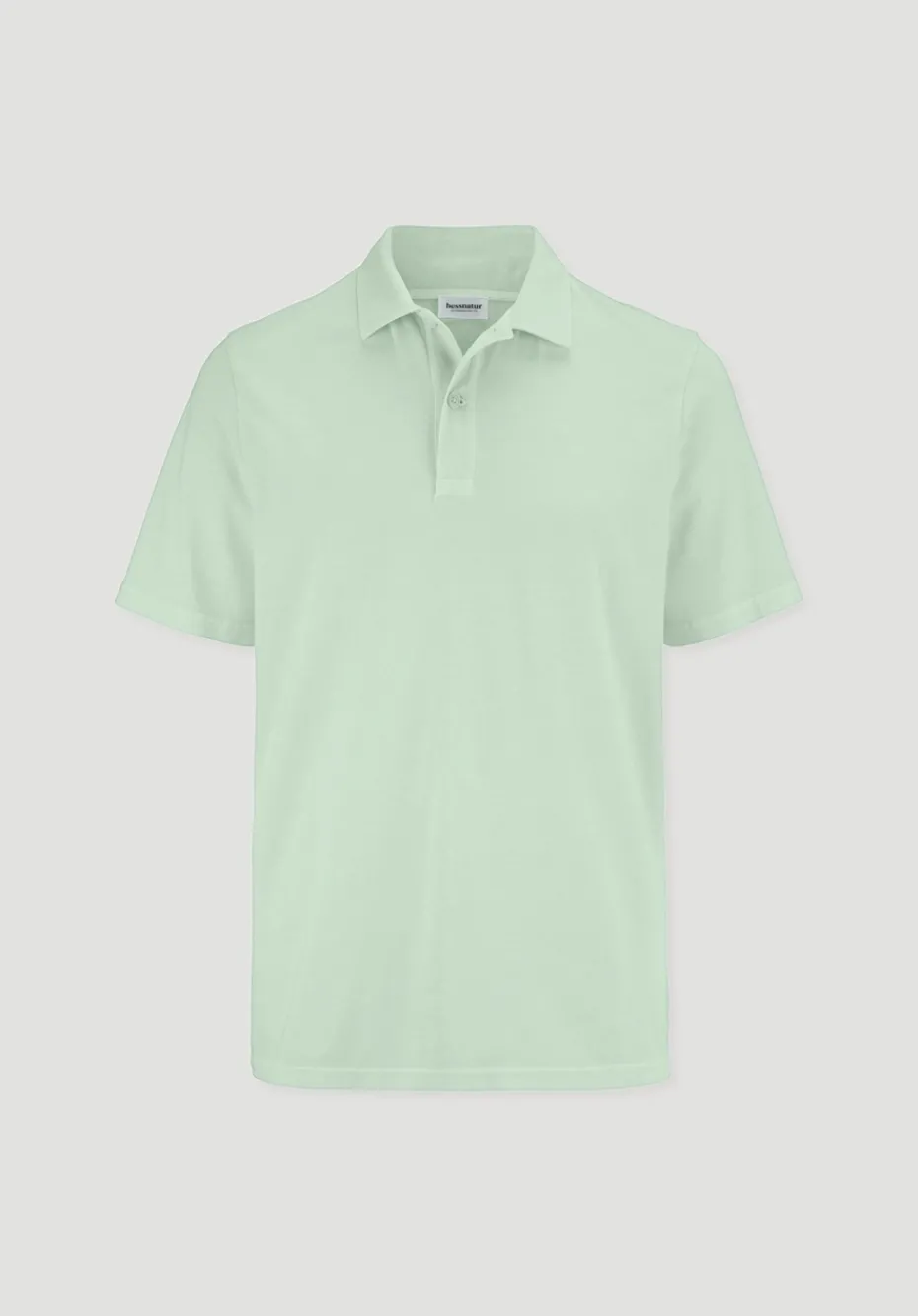 hessnatur Jersey Polo Regular aus reiner Bio-Baumwolle von pastellmint Sale